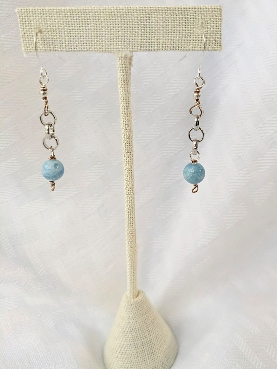 Aquamarine Beryl Earrings (Matching Necklace sold separately)