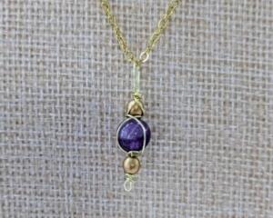 Dogtooth Amethyst Necklace (Matching Earrings Sold Separately)