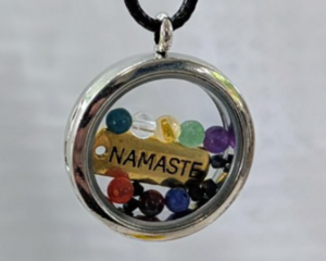 Chakra Glass Locket Necklace