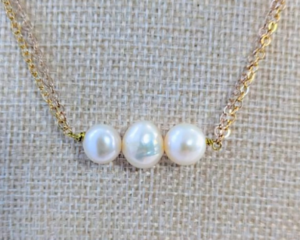 Freshwater Pearl Trio Necklace