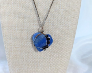 Artistic Sodalite Heart Necklace