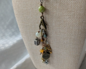 Faith Collage Charm Pendant