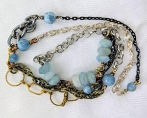 Aquamarine Beryl Necklace (Matching Earrings Sold Separately)