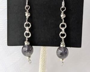 Iolite Earrings (Matching Necklace sold separately)