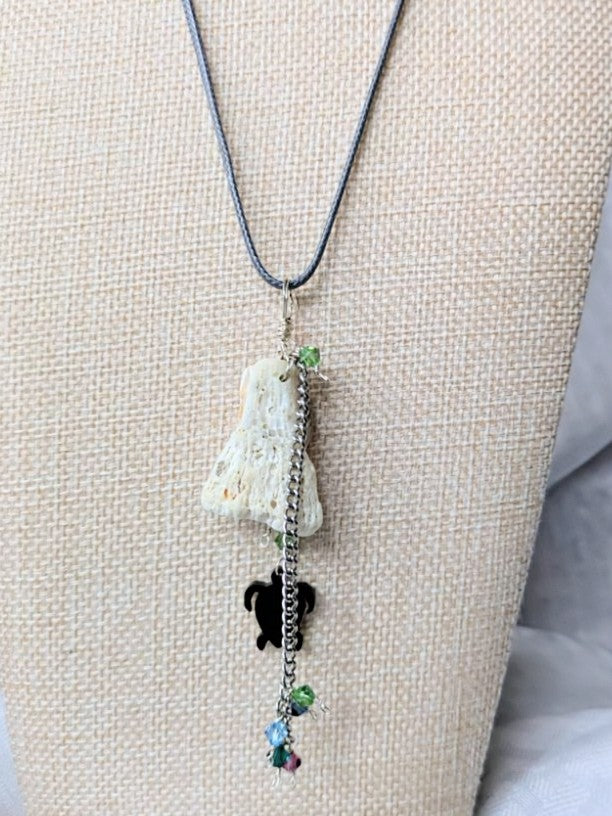 Abalone Sea Turtle with Shell Necklace