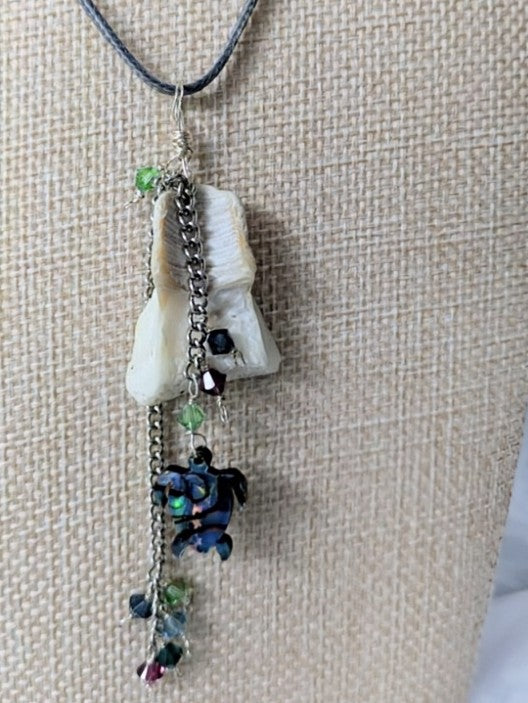 Abalone Sea Turtle with Shell Necklace