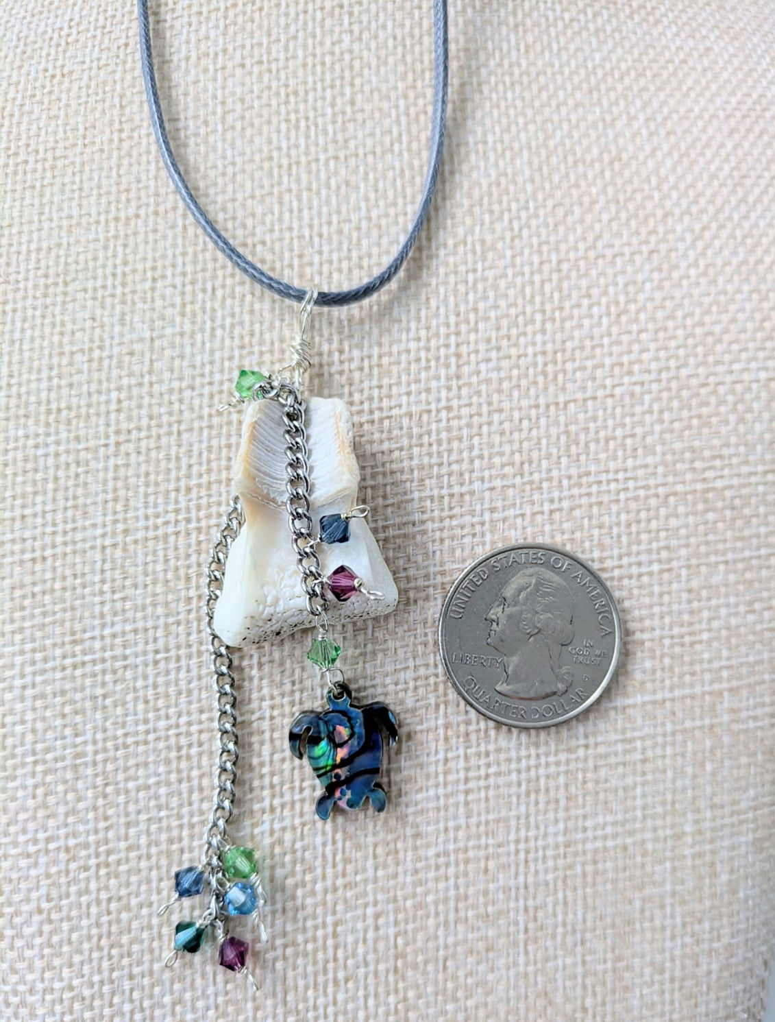 Abalone Sea Turtle with Shell Necklace