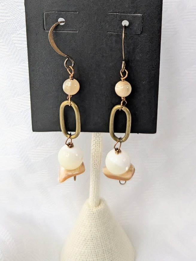 Abalone and Mother of Pearl Earrings (Matching Necklace sold separately)