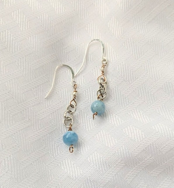 Aquamarine Beryl Earrings (Matching Necklace sold separately)