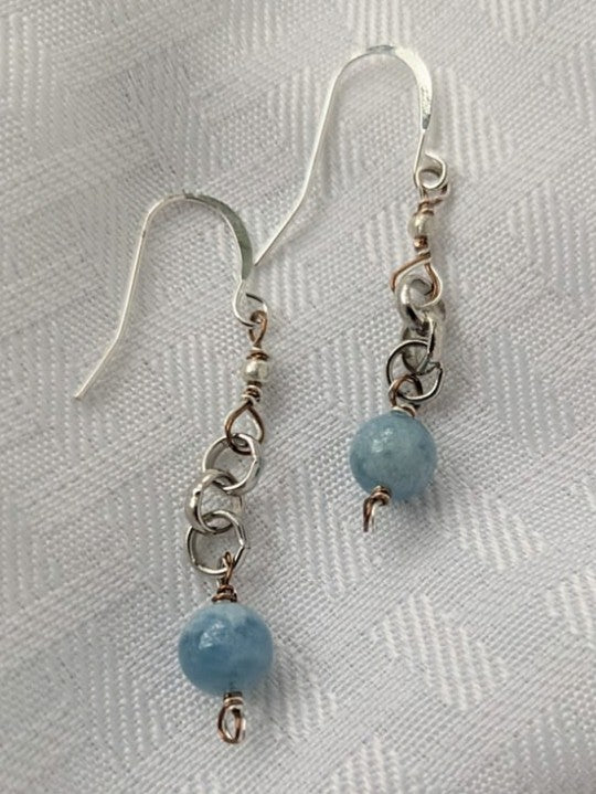 Aquamarine Beryl Earrings (Matching Necklace sold separately)