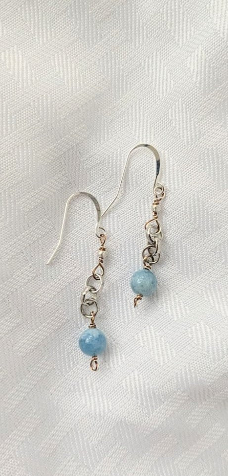 Aquamarine Beryl Earrings (Matching Necklace sold separately)