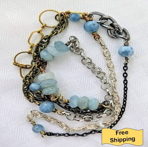 Aquamarine Beryl Necklace (Matching Earrings Sold Separately)