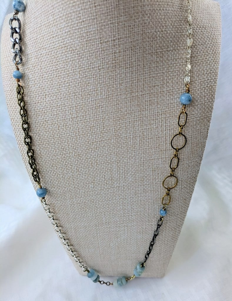 Aquamarine Beryl Necklace (Matching Earrings Sold Separately)