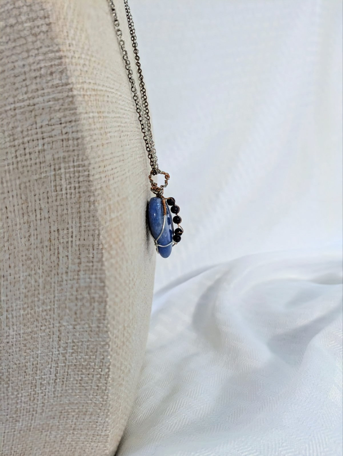 Artistic Sodalite Heart Necklace