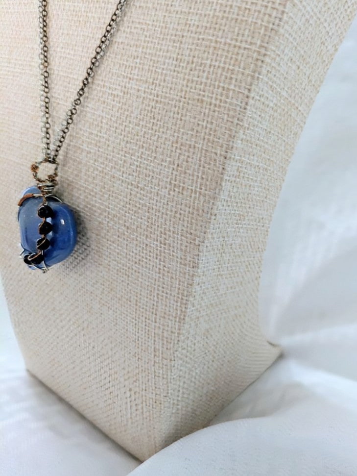 Artistic Sodalite Heart Necklace