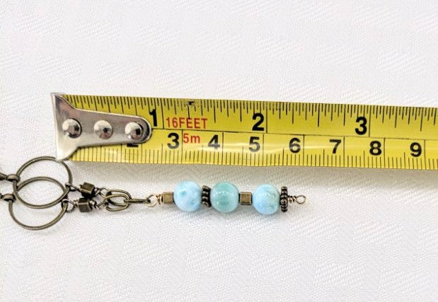 Bohemian inspired Larimar Pendant (Matching Earrings Sold Separately)