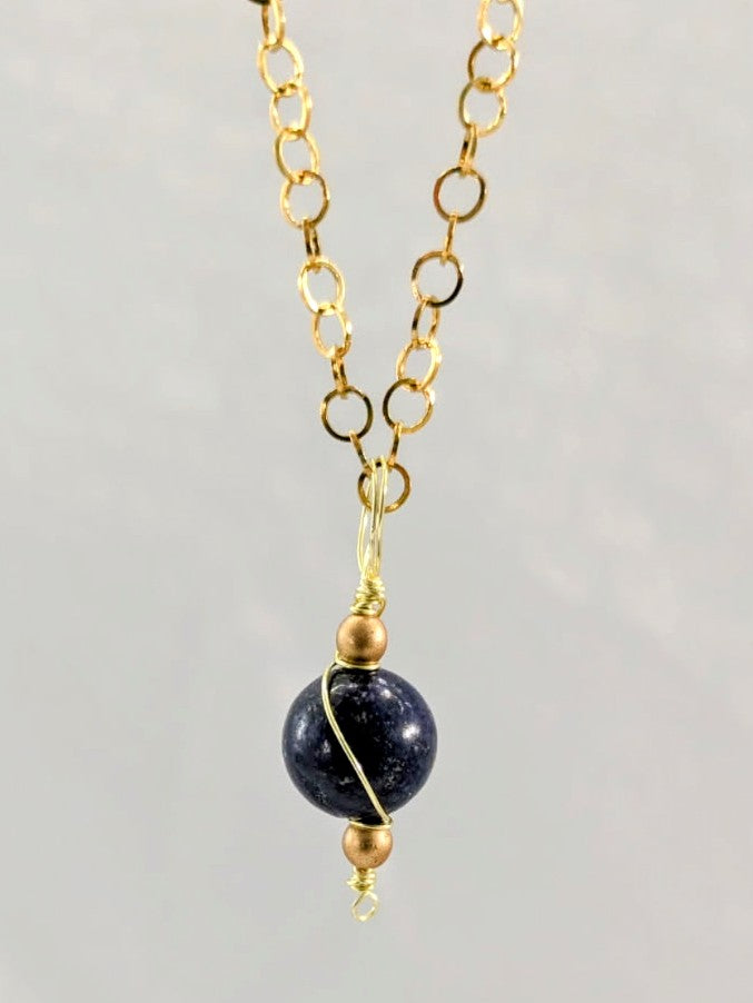Classic Lapis Lazuli Necklace (Matching Earrings Sold Separately)