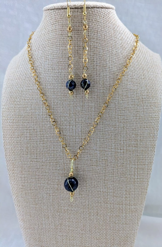 Classic Lapis Lazuli Necklace (Matching Earrings Sold Separately)