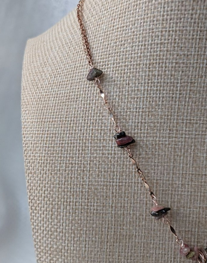 Copper Goddess Choker with Rainbow Tourmaline