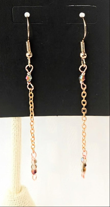 Iridescent Crystal Earrings