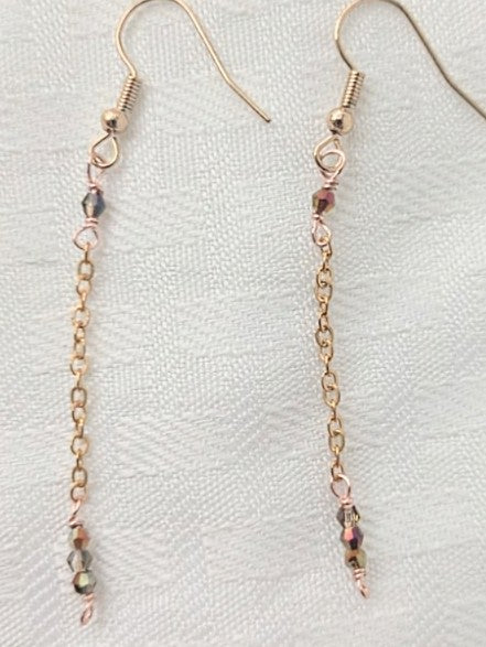 Iridescent Crystal Earrings
