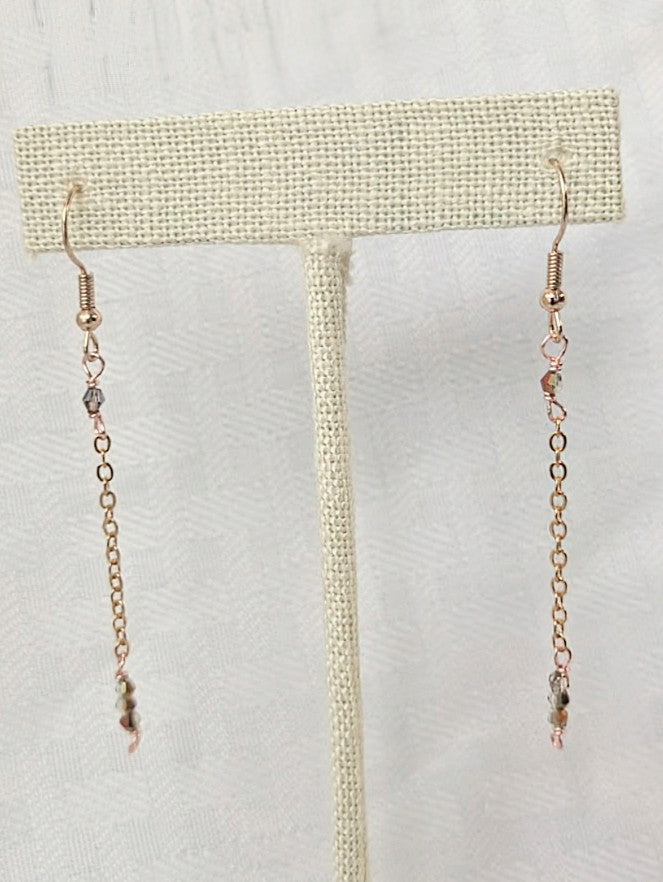 Iridescent Crystal Earrings