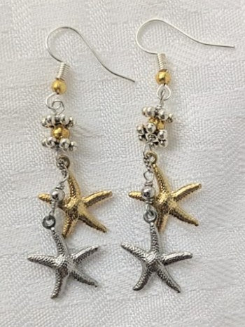 Double Starfish Earrings
