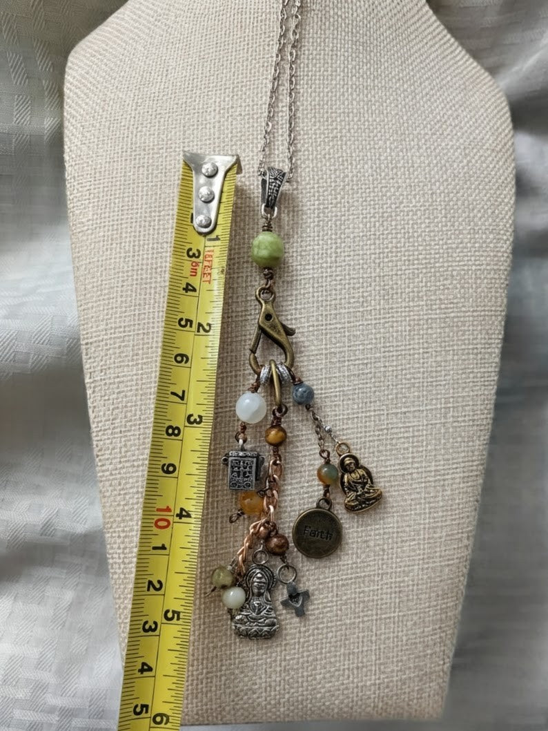 Faith Collage Charm Pendant