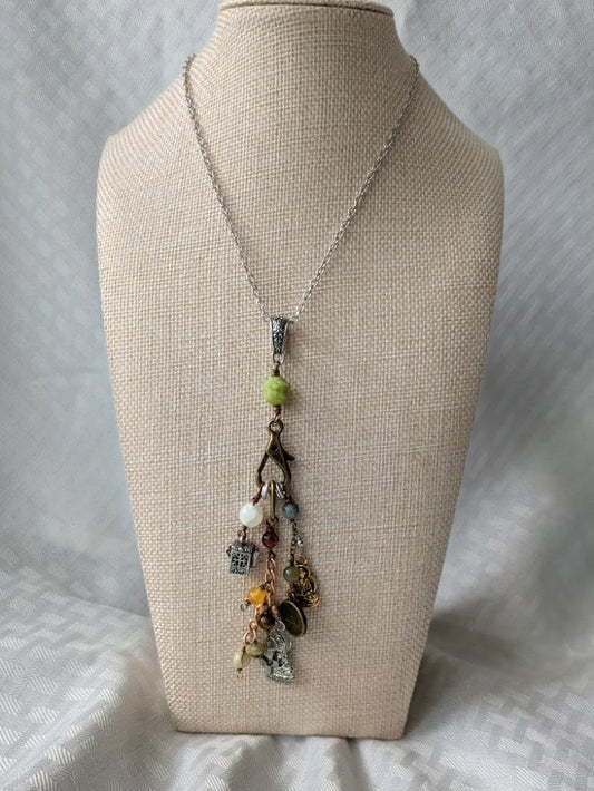 Faith Collage Charm Pendant