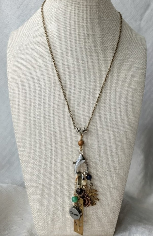Multi-Charm Flower Pendant