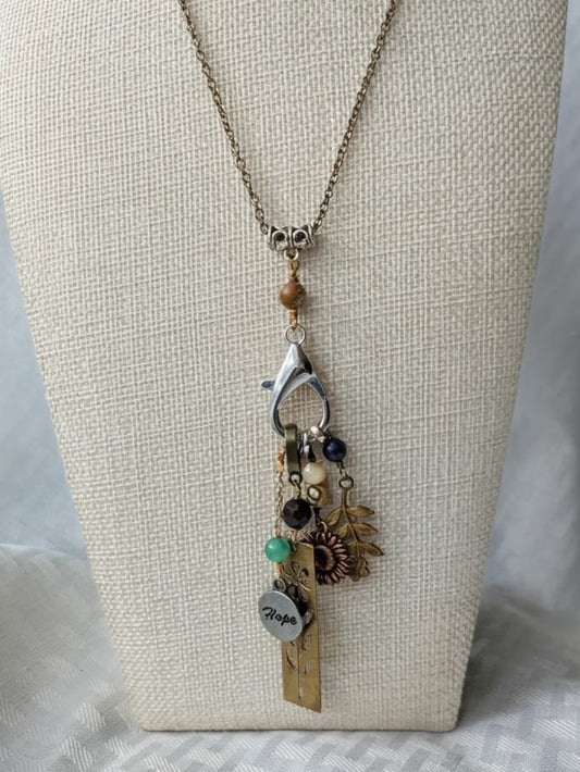 Multi-Charm Flower Pendant