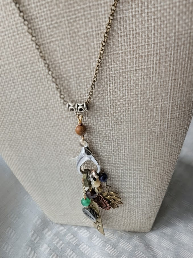 Multi-Charm Flower Pendant