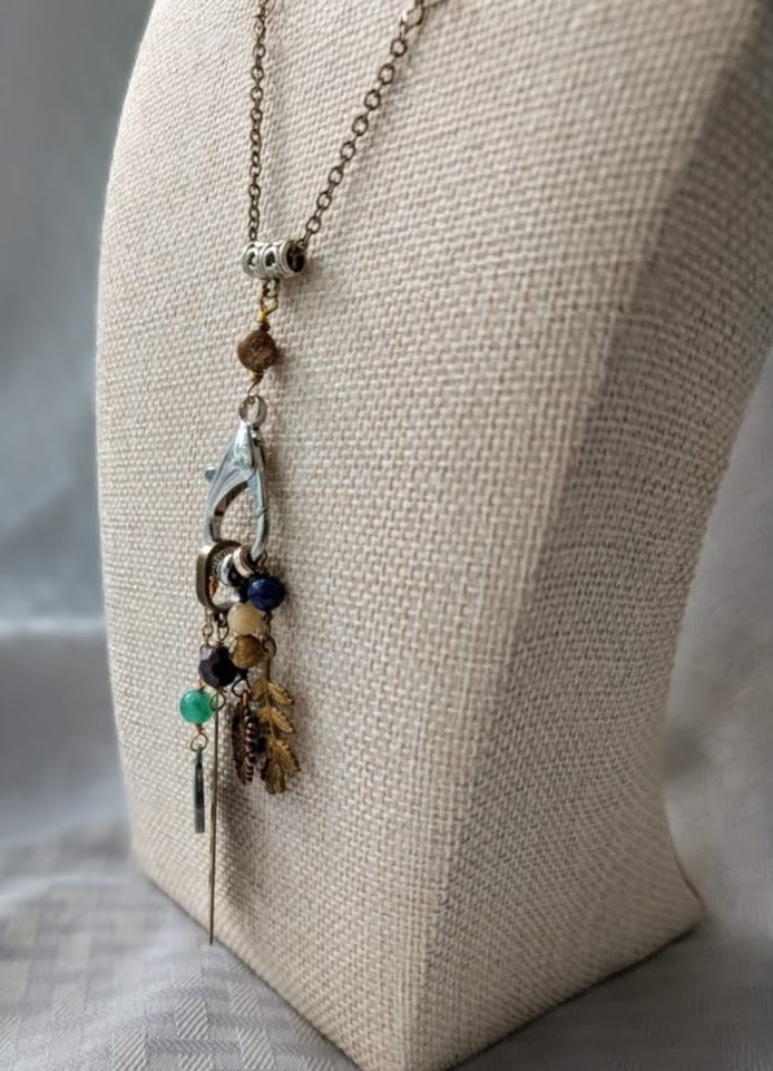 Multi-Charm Flower Pendant