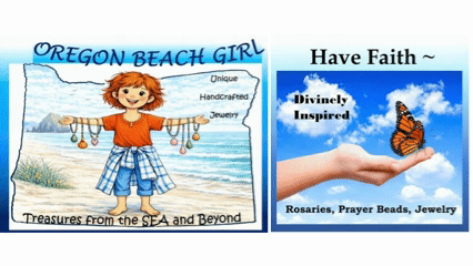 Oregon Beach Girl & Have Faith ~ Unique Handcrafted Jewelry