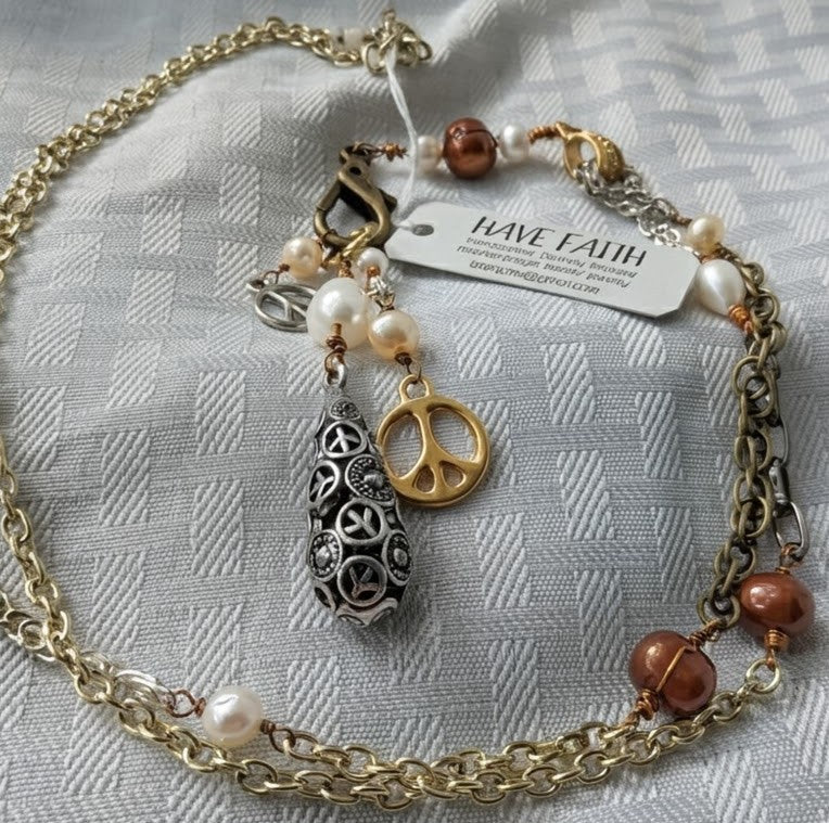 "Peace" Multi-Charm Pendant