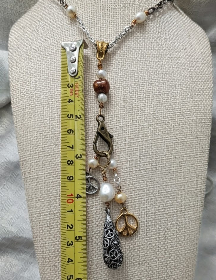 "Peace" Multi-Charm Pendant
