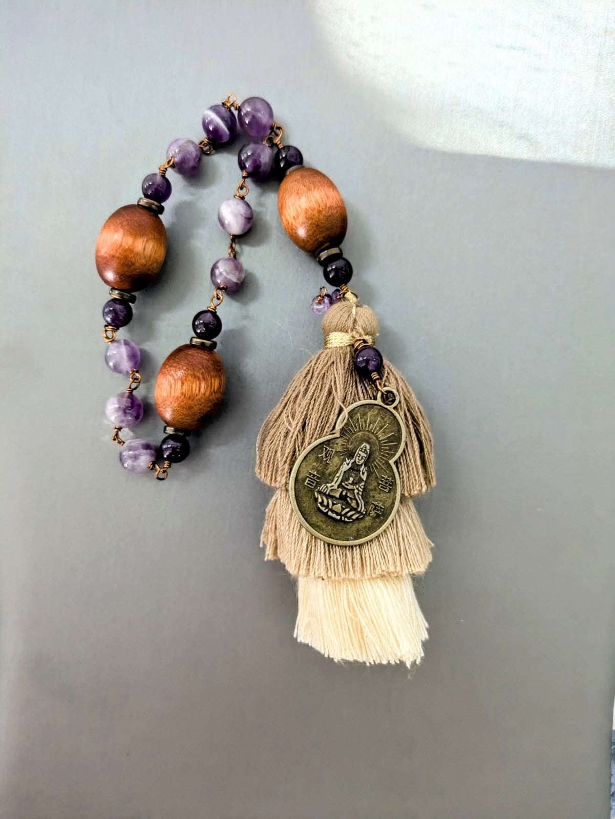 Quan Yin Prayer Beads with prayer card