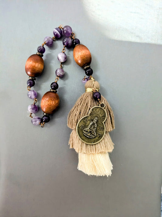 Quan Yin Prayer Beads with prayer card
