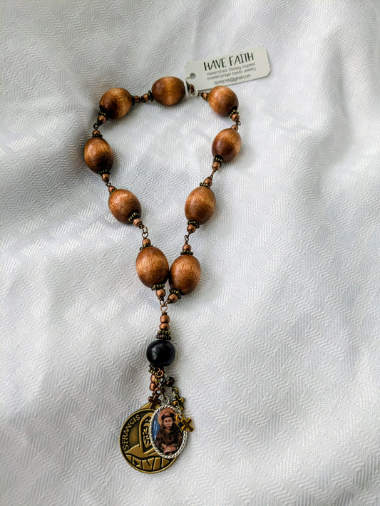 St. Francis Prayer Beads (two medals) with prayer card