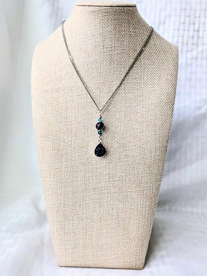 Teardrop Druzy Quartz Choker